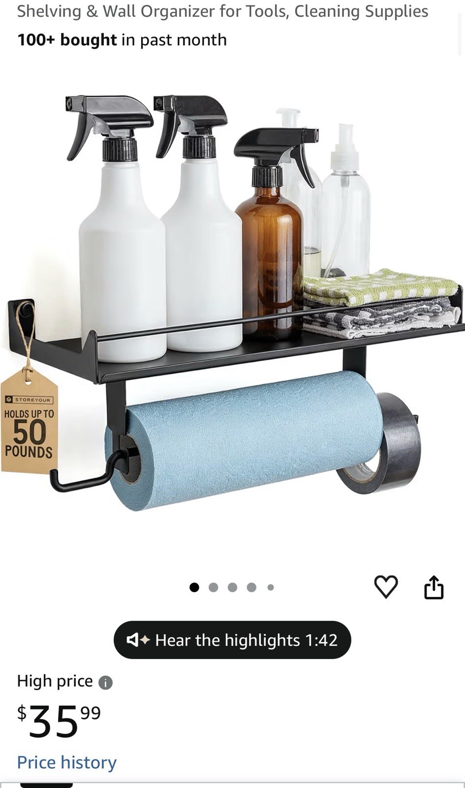 StoreYourBoard Garage Shelf Storage Rack New In Box All Original Pieces