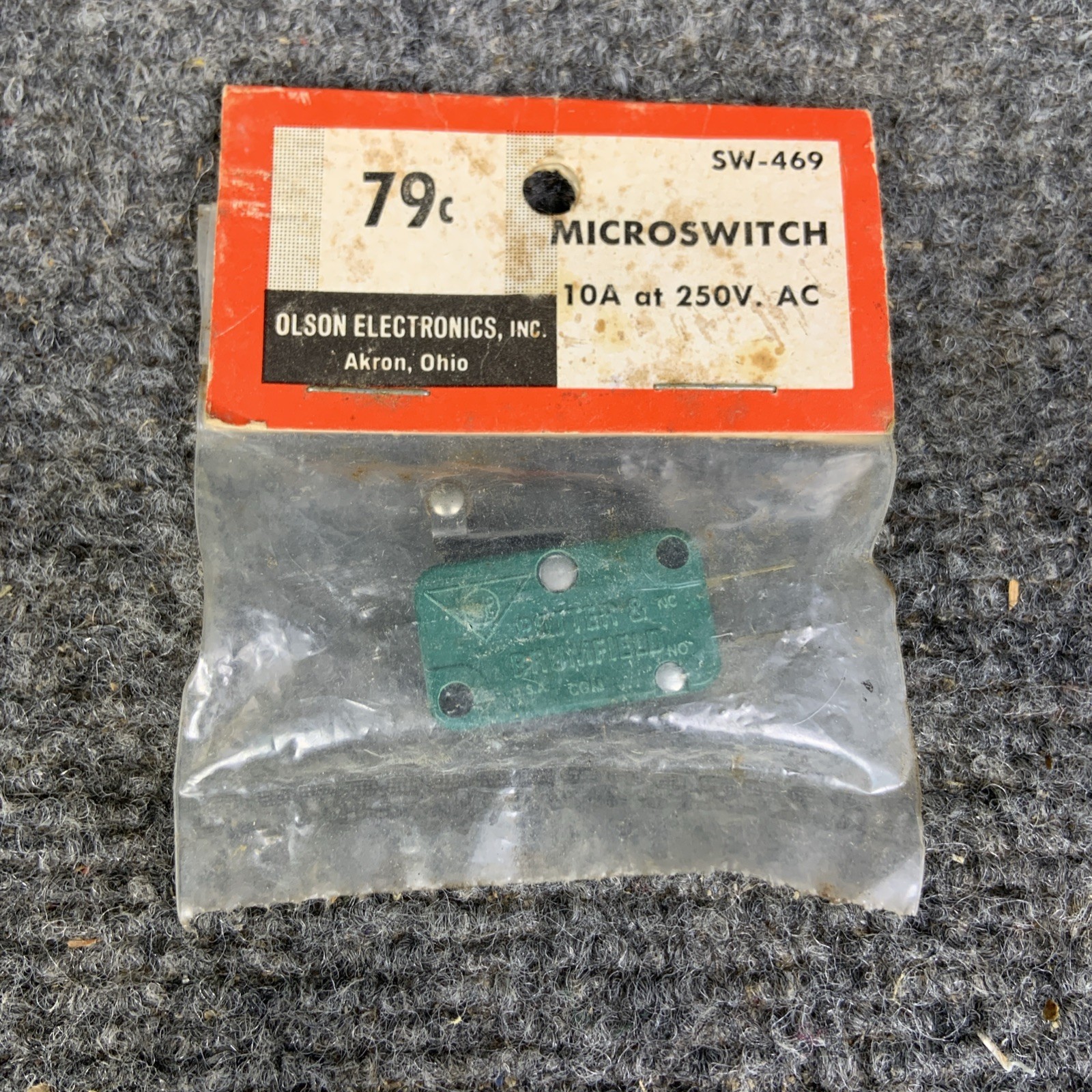 Olson Micro Switch SW-469 10 Amp at 250V AC NEW