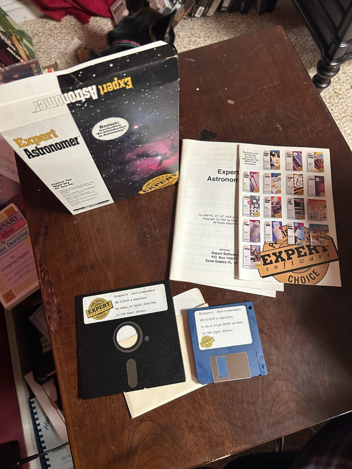 Expert Astronmery PC Software - 1991 - 5.25 and 3.5 Floppy - Big Box
