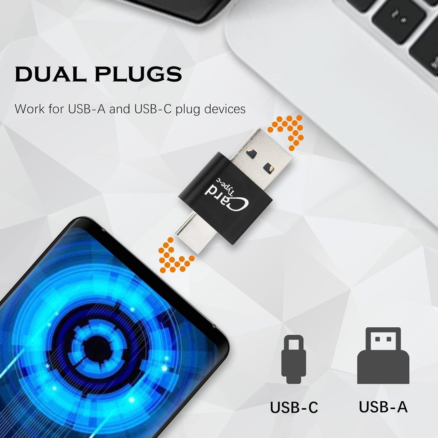 Portable Micro SD Card Reader with OTG Support – Ideal for Fast Data Management