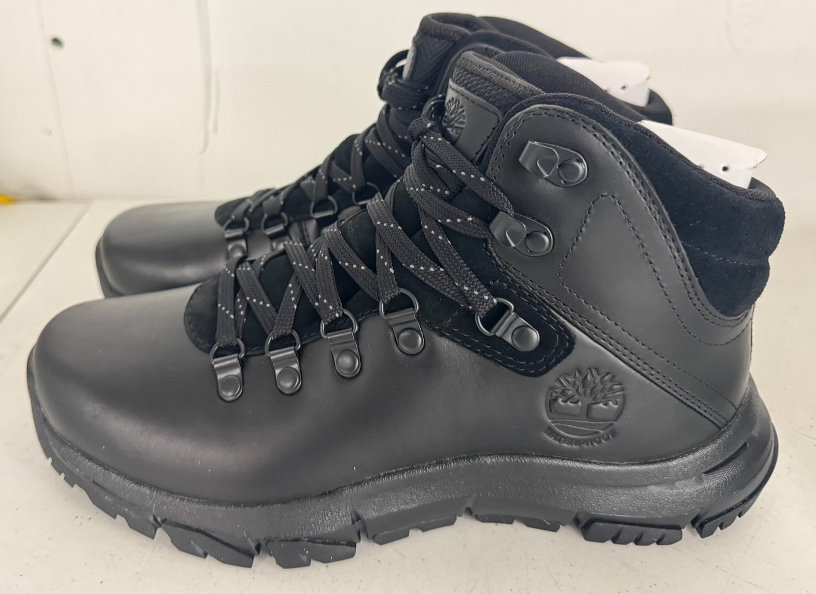 Timberland Men's Garrison Field Waterproof Mid Hiker Boots (Black / Size 8)