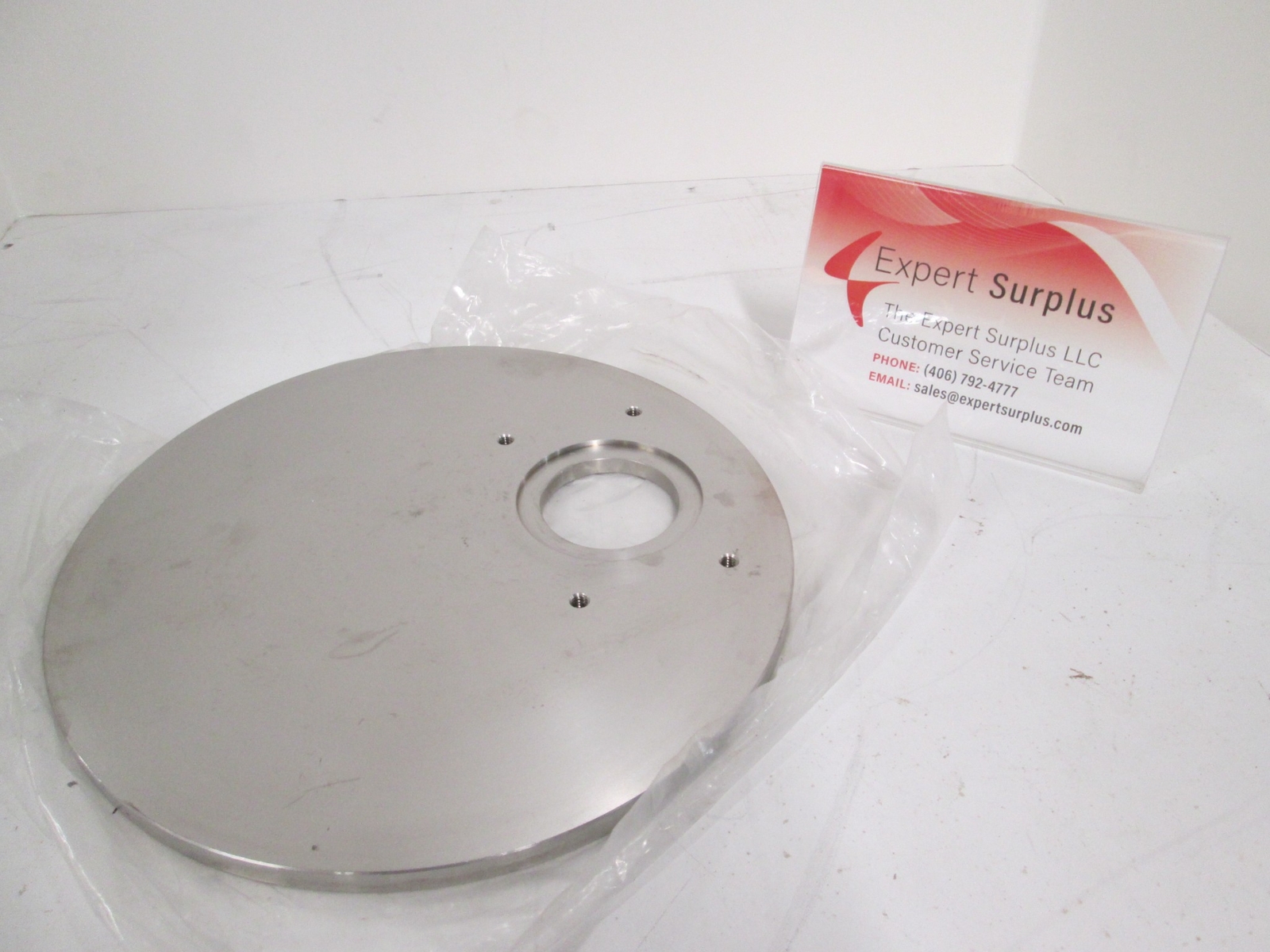 Cryco, 6" Wafer Door Plate, 1.25", Cleaned, Used