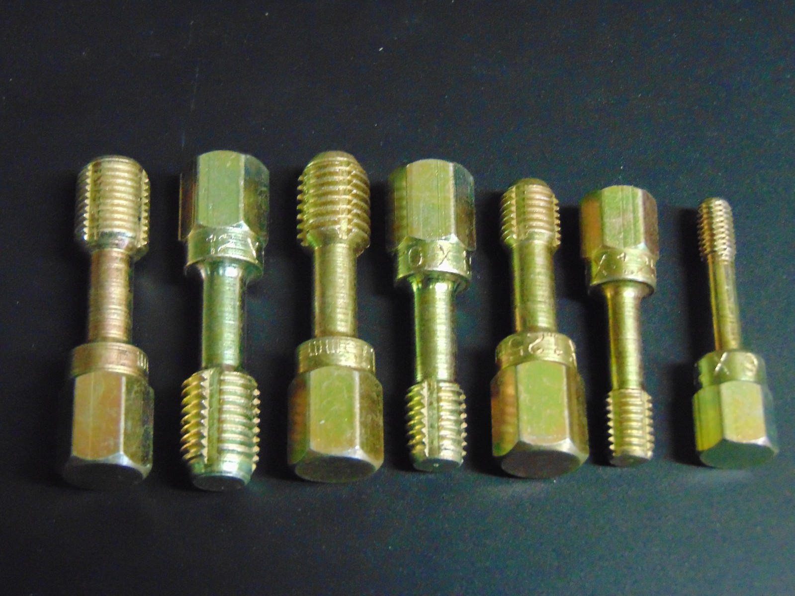 7pc Metric Rethreading Chaser Tap Set M6 - M12 Coarse & Fine, Made in USA!
