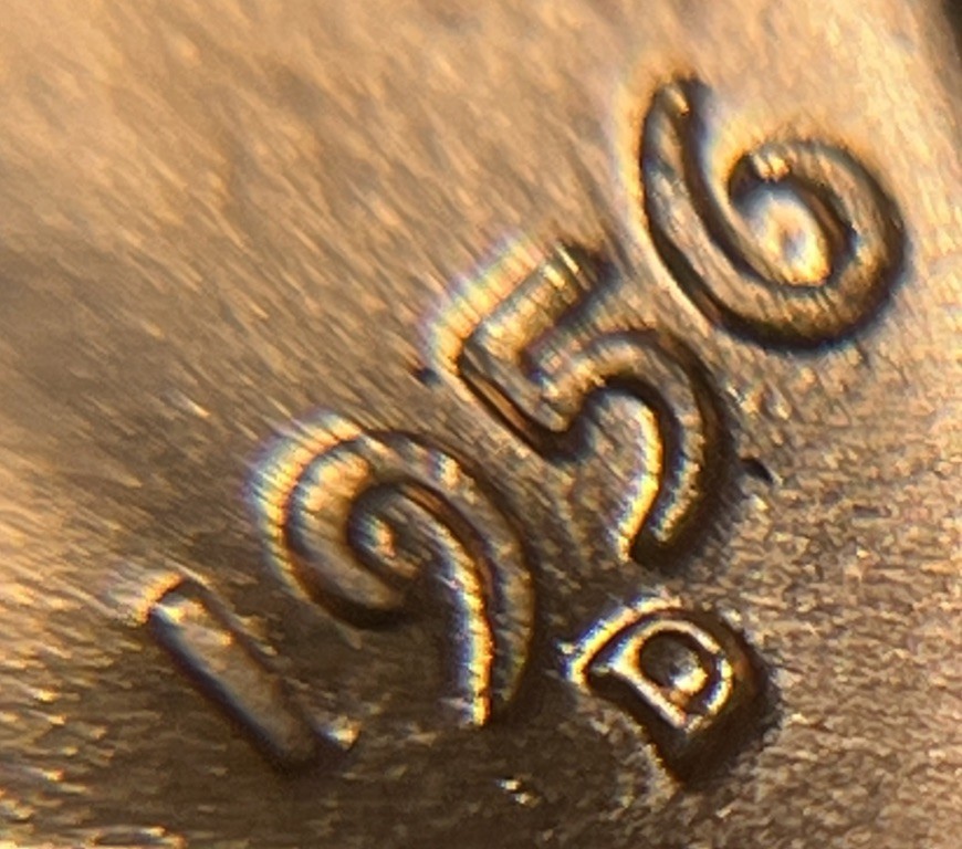 1956 D/D Wheat Penny Errors DDO DDR Die Clash D Over D Uncirculated #2