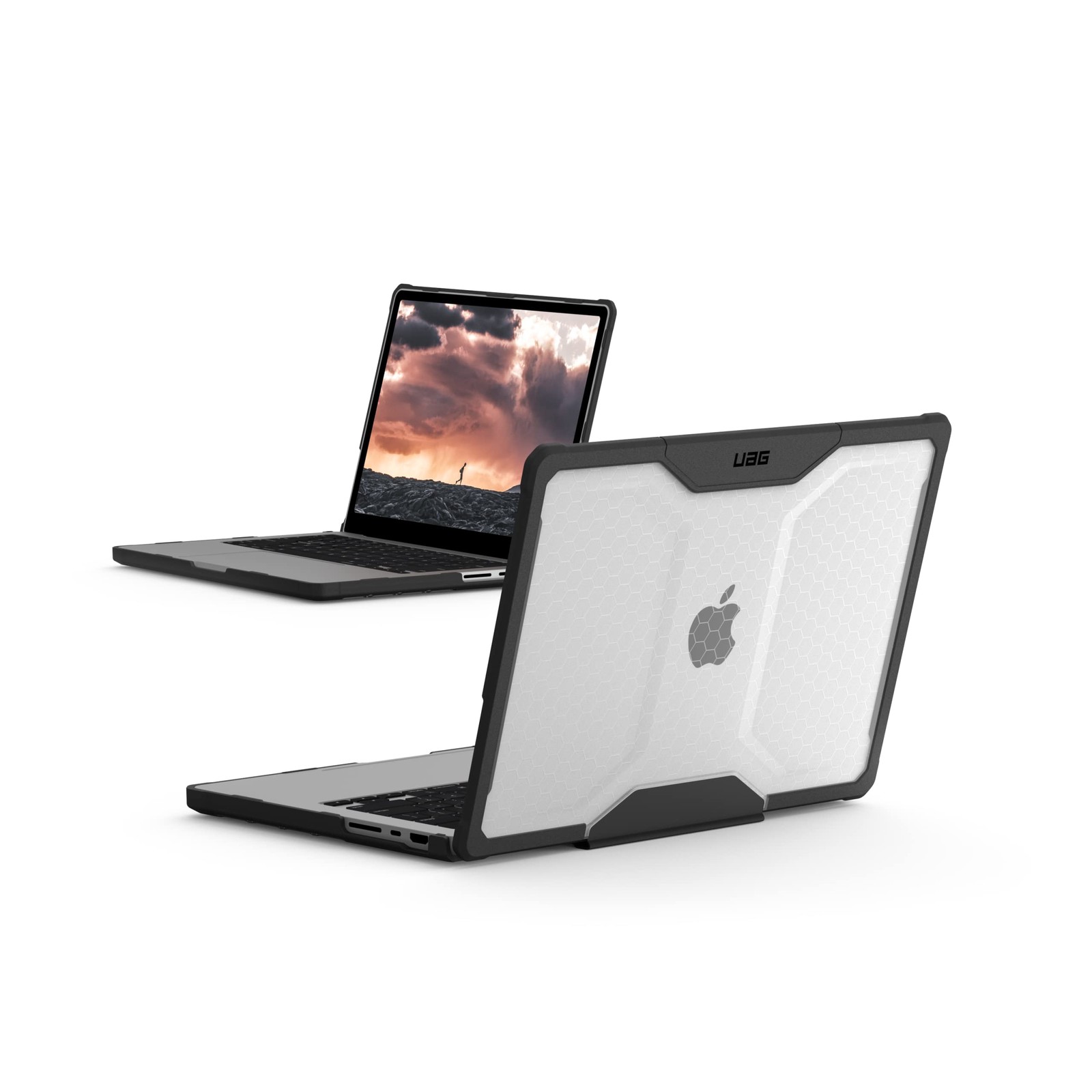 UAG MacBook Pro 14" Case M5/M4/M3 Pro/Max Chip Rugged Plyo Translucent Clear Ice
