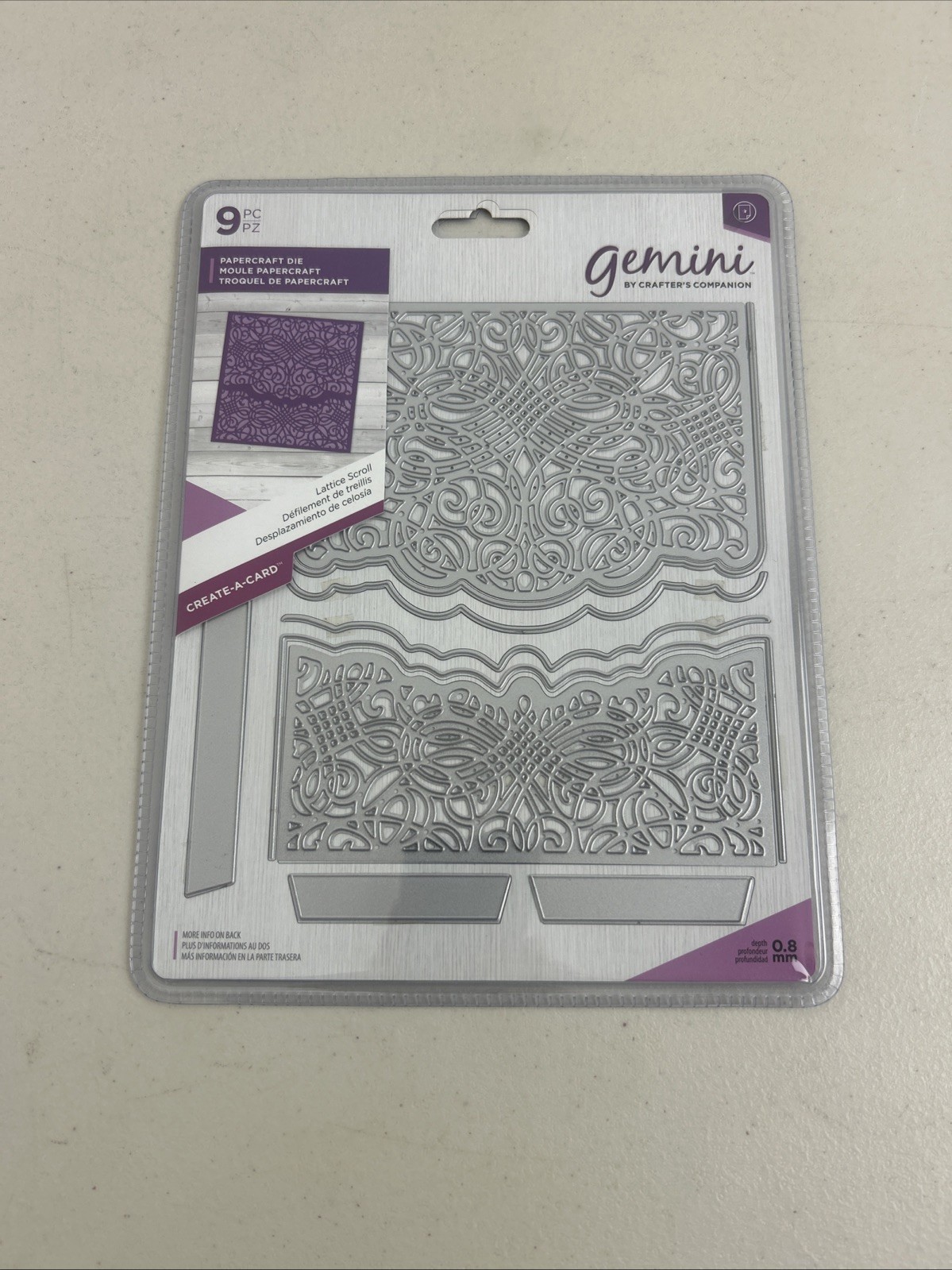 New Crafters Companion  Create a Card - Lattice Scroll