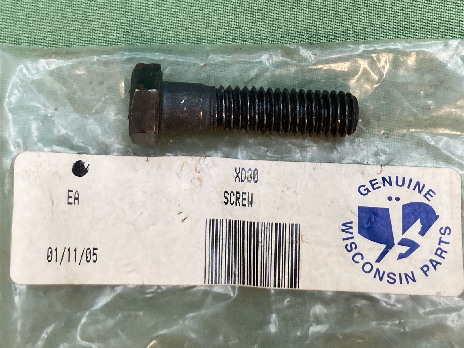 QTY 2 NEW GENUINE WISCONSIN XD30 SCR-HHC 3/8-16X1-1/2 GD#8