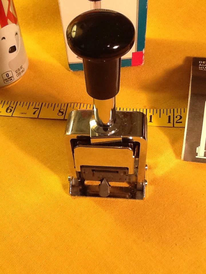 W.T. Rogers Automatic Numbering Machine Model 04213 Vintage