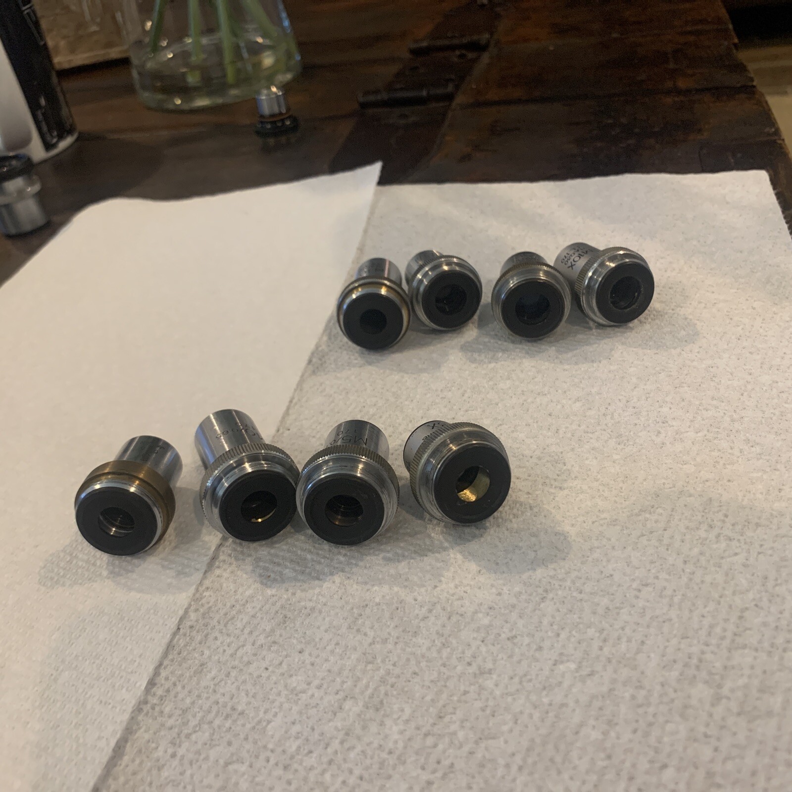 LOT OF 8 UNITRON Objectives