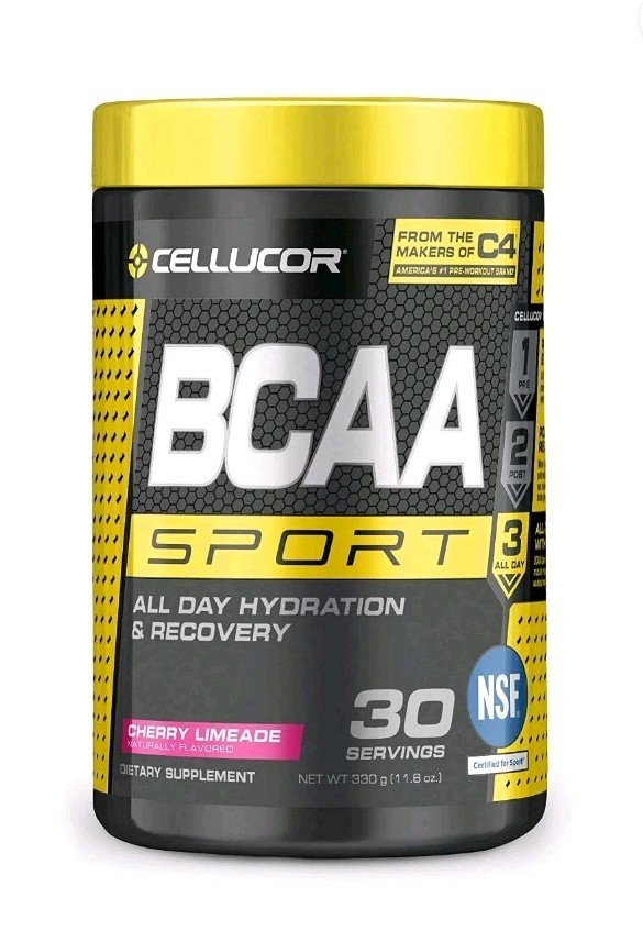 Lot of 4 Cellucor BCAA Sport Hydration & Recovery Cherry Limeade Best By 6/2026