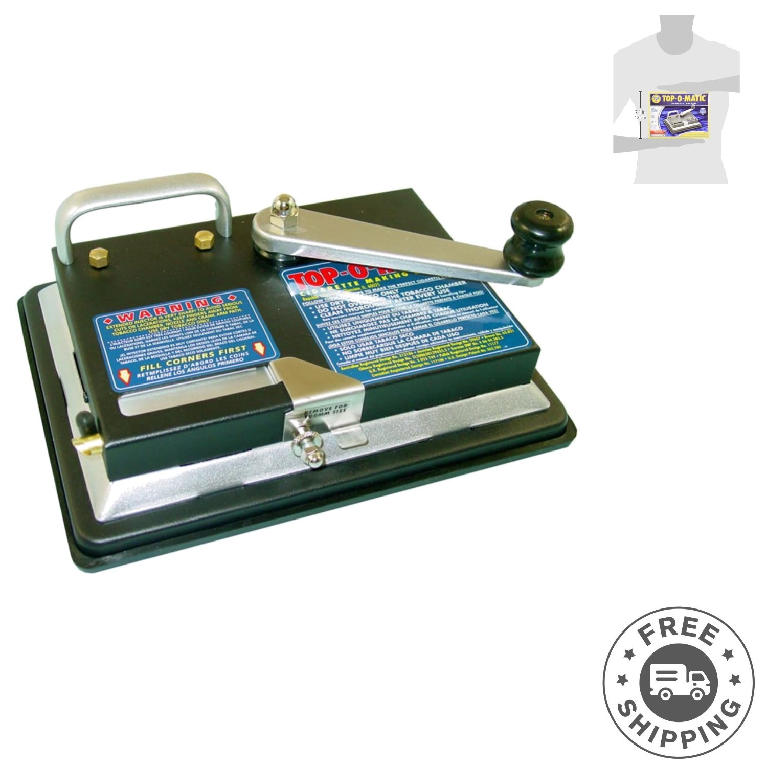 Luxury Stainless Steel Cigarette Maker - Effortlessly Roll King Size and 100mm