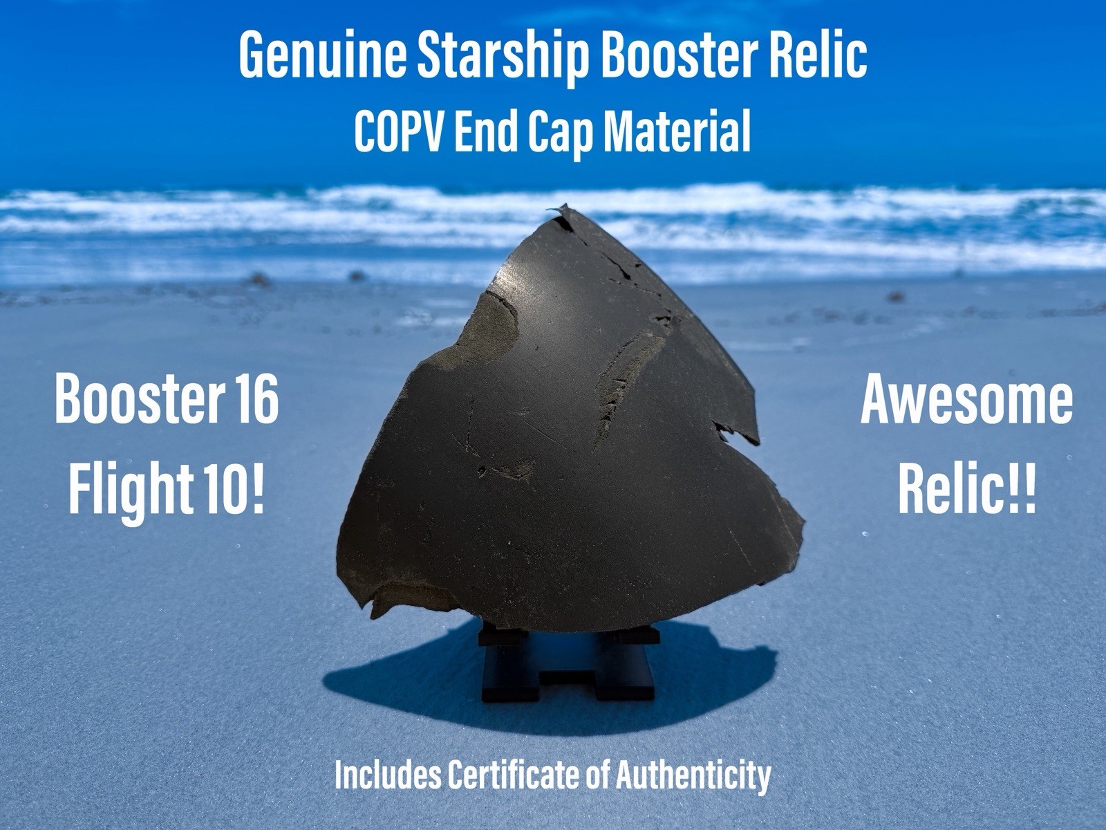 SpaceX Starship Historic Flight 10 Super Heavy Booster Relic Epic Piece!