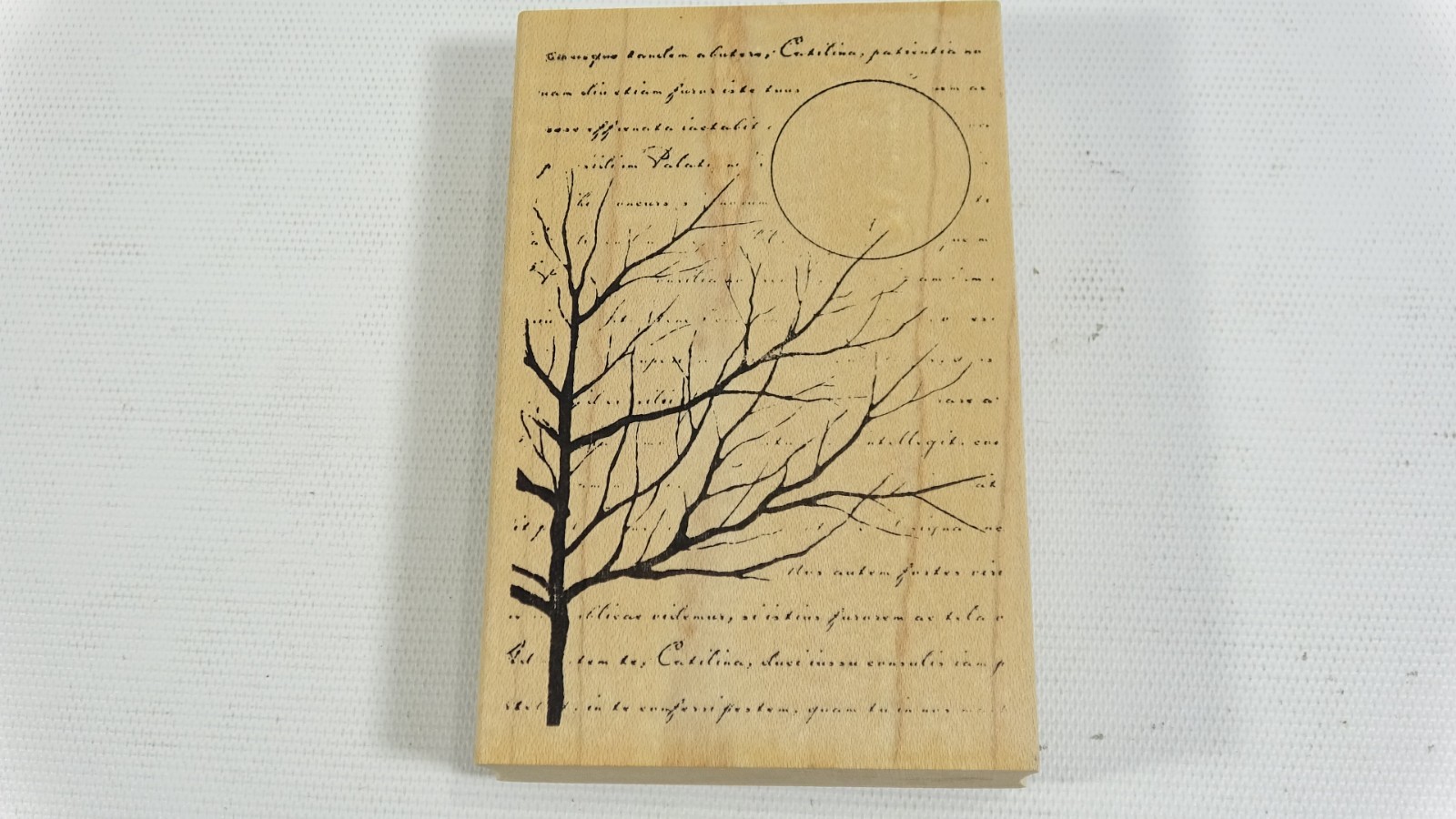 Memory Box Harvest Moon Halloween Mounted Rubber Stamp G1804