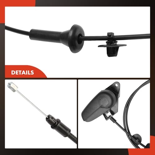 78 inch Front Hood Latch Release Cable with Handle | Compatible with Lincoln