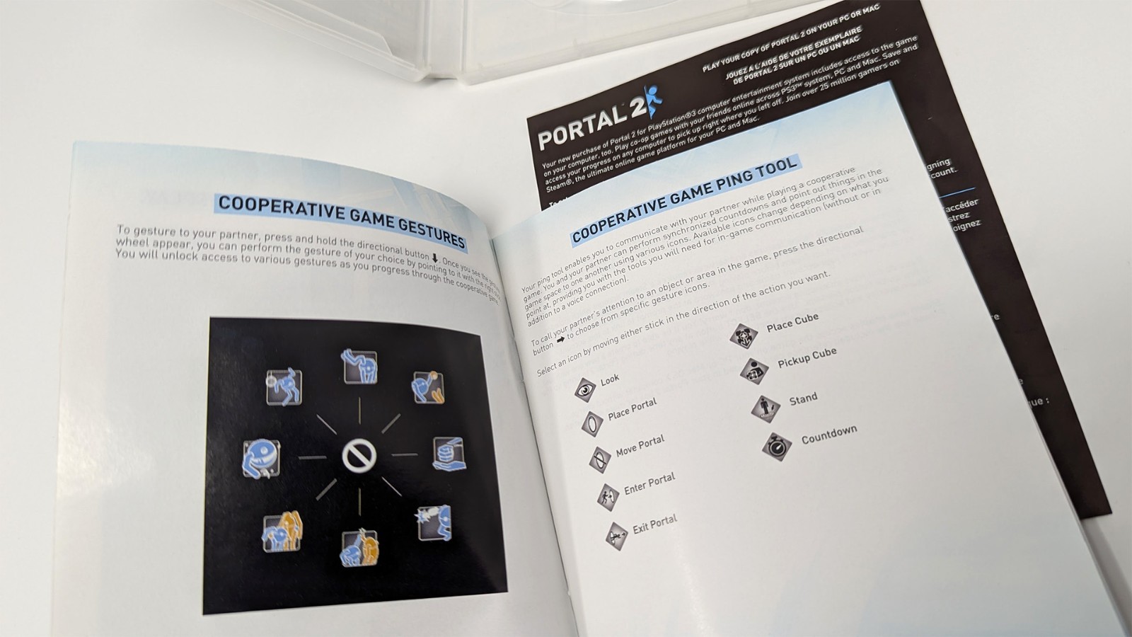 Portal 2 (PS3 PlayStation 3) Case + Manual + Insert (No Game)