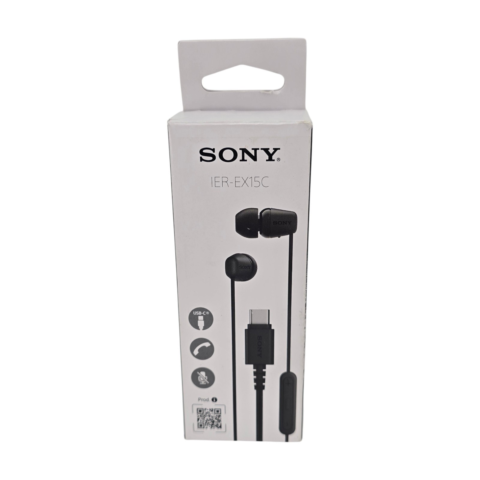 Sony IER-EX15C/B USB-C Wired In-Ear Stereo Earbud Headphones (Black)