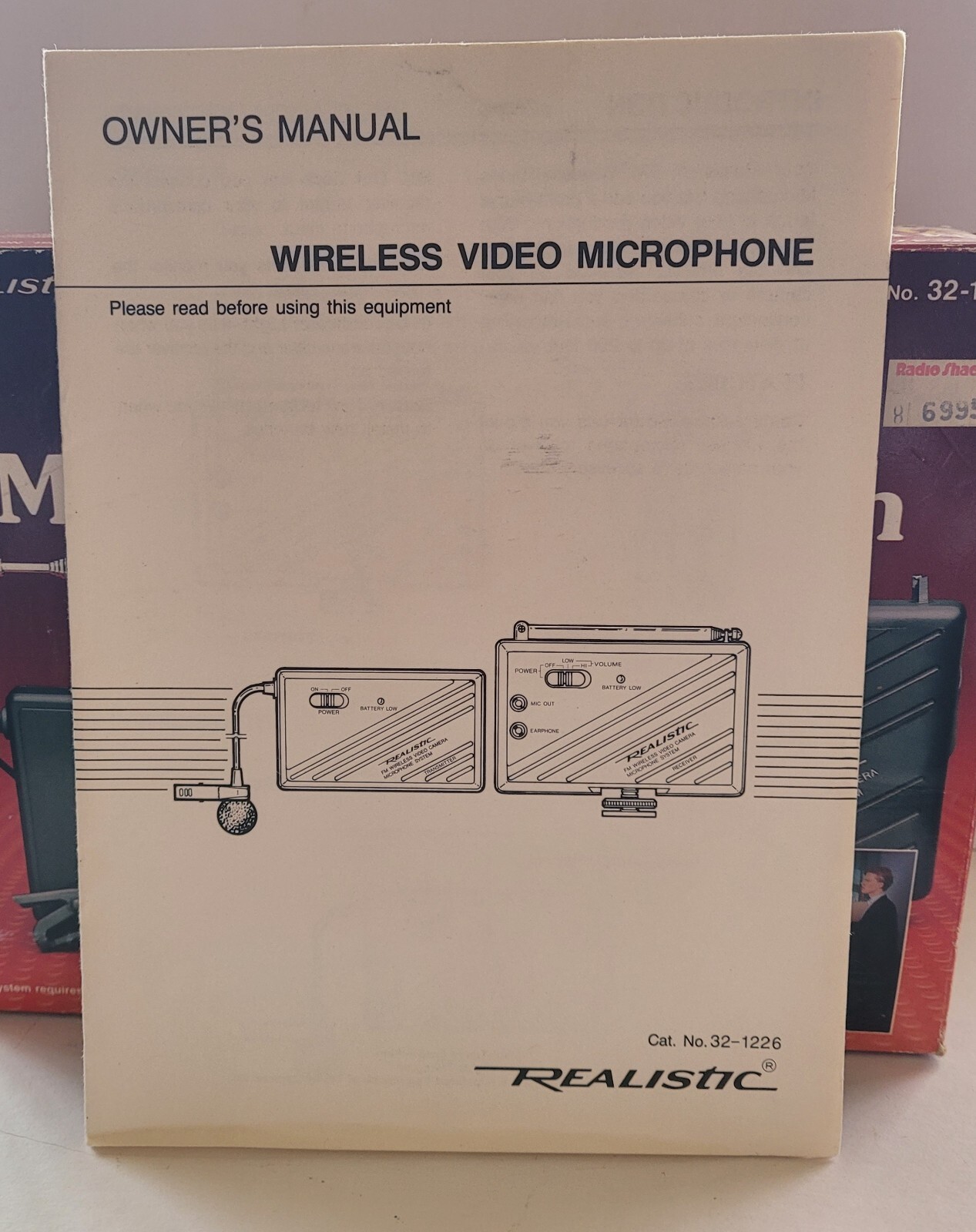 Realistic FM Wireless Video Camera Microphone System 32-1226 - NIB