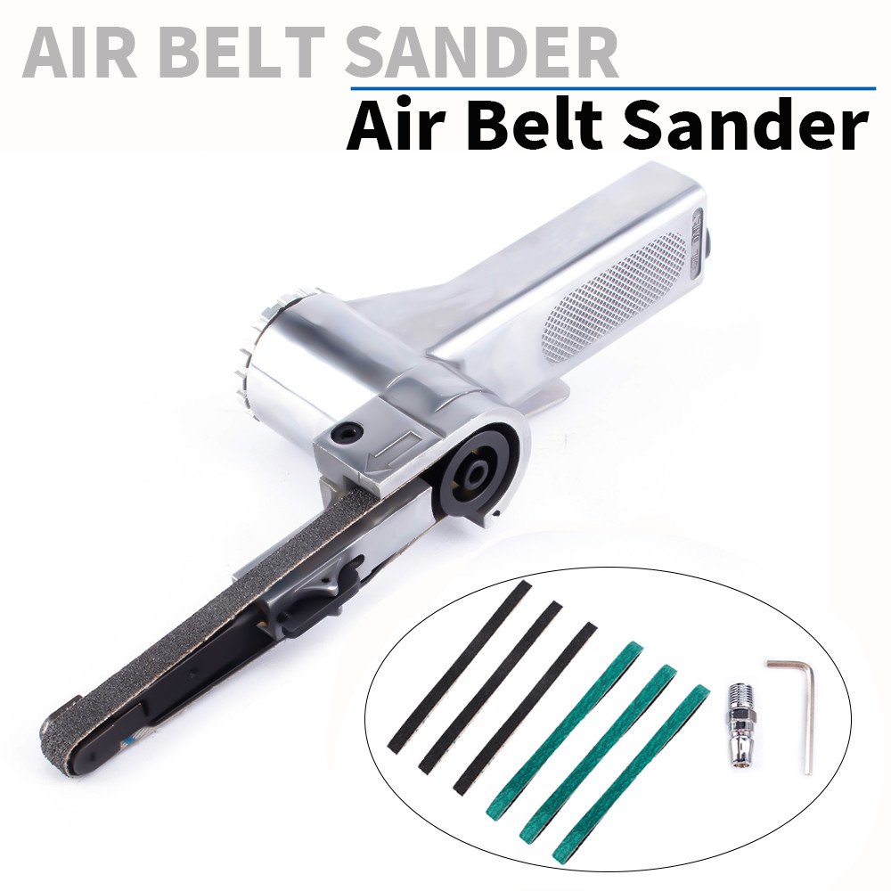 3/8*13 Inch Sanding Belt Air Belt Sander Pneumatic Grinder For Surface Polishing