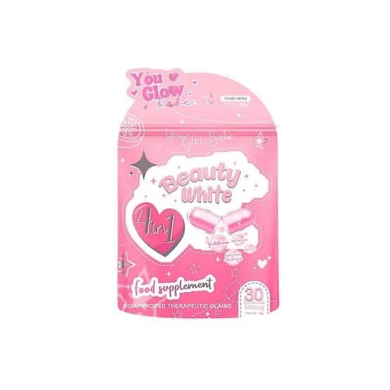 You Glow Babe BEAUTY WHITE Glutathione Capsules, Japan Formula 30 count