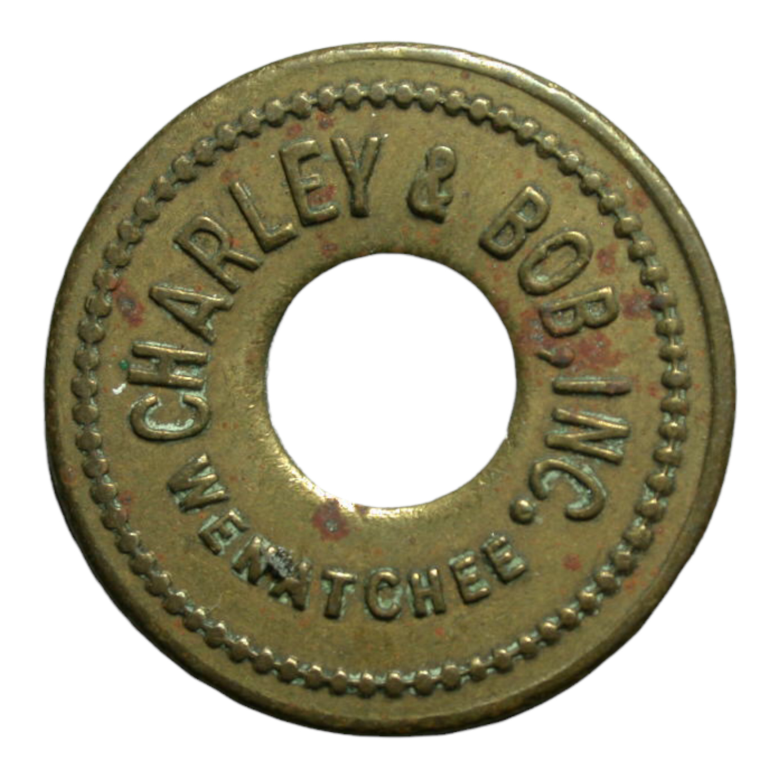 Wenatchee, WA Charley & Bob Inc G/F 5¢ In Trade Token