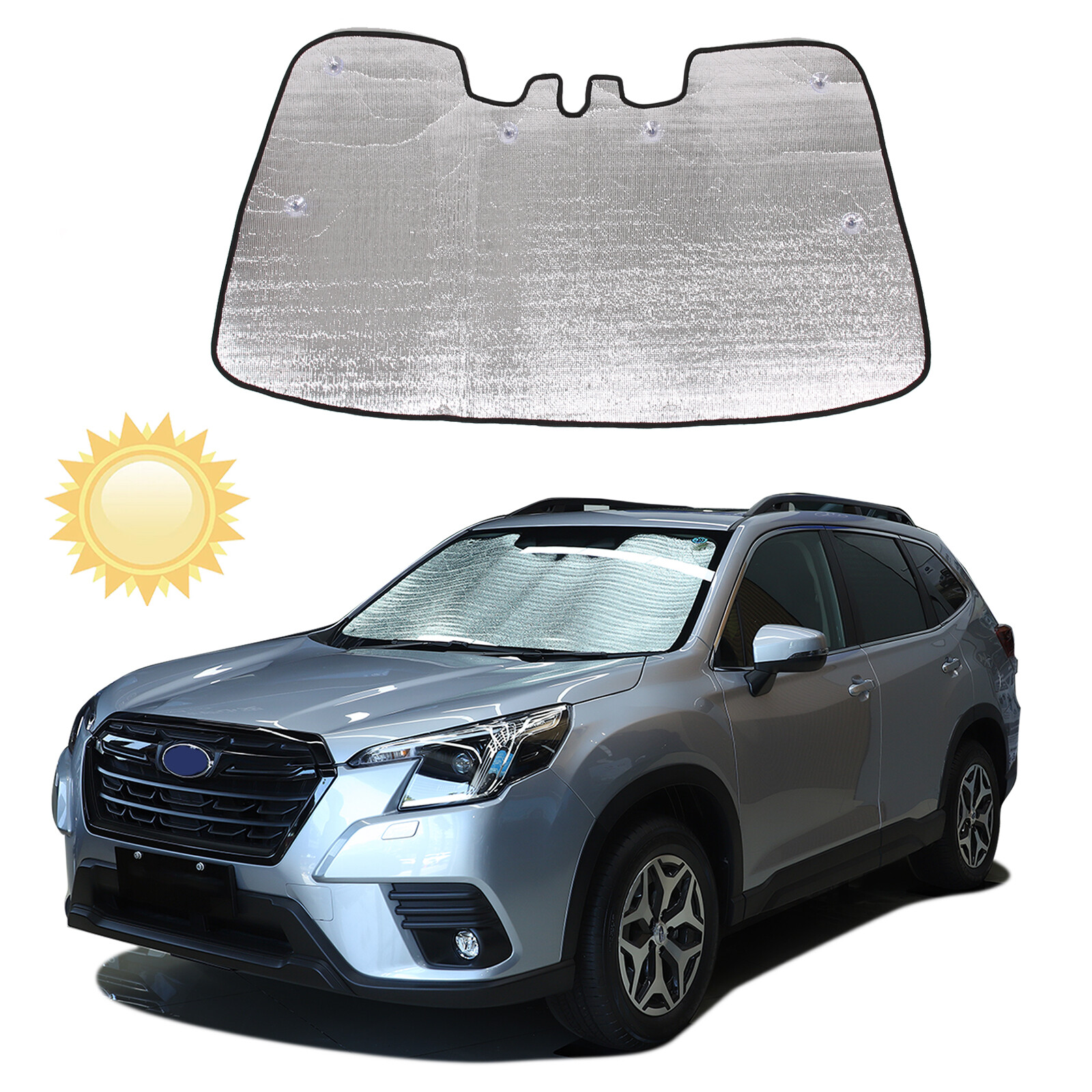 Custom Fits 2019-25 Subaru Forester Windshield Sun Shade Visor UV Protection