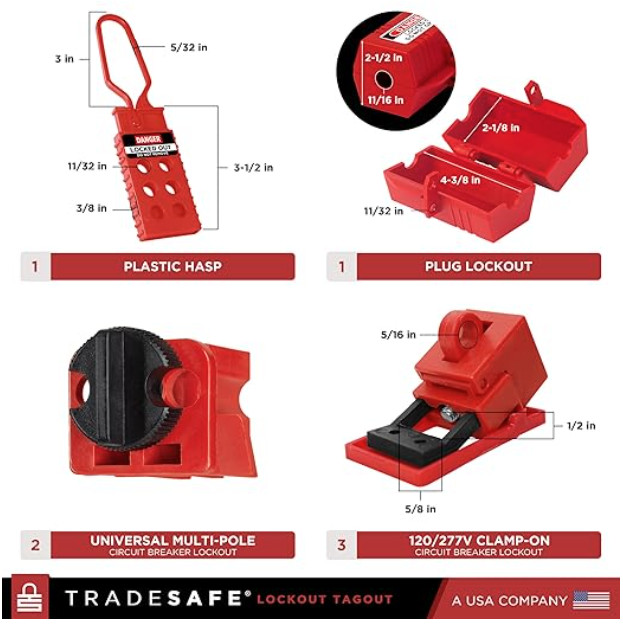 TRADESAFE Electrical Lockout Tagout Kit