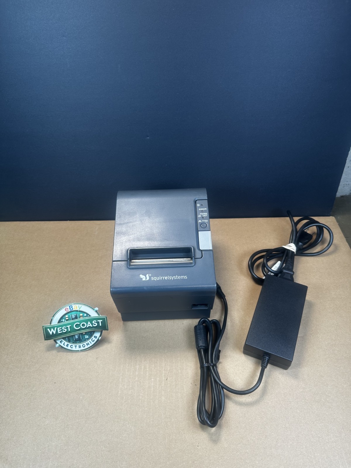 Epson Micros TM-T88IV POS Serial Thermal Receipt Printer M129H w/ AC