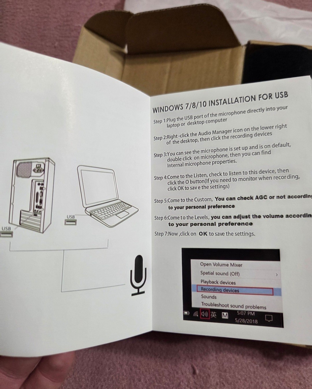 Amufer Usb Microphone For Computer