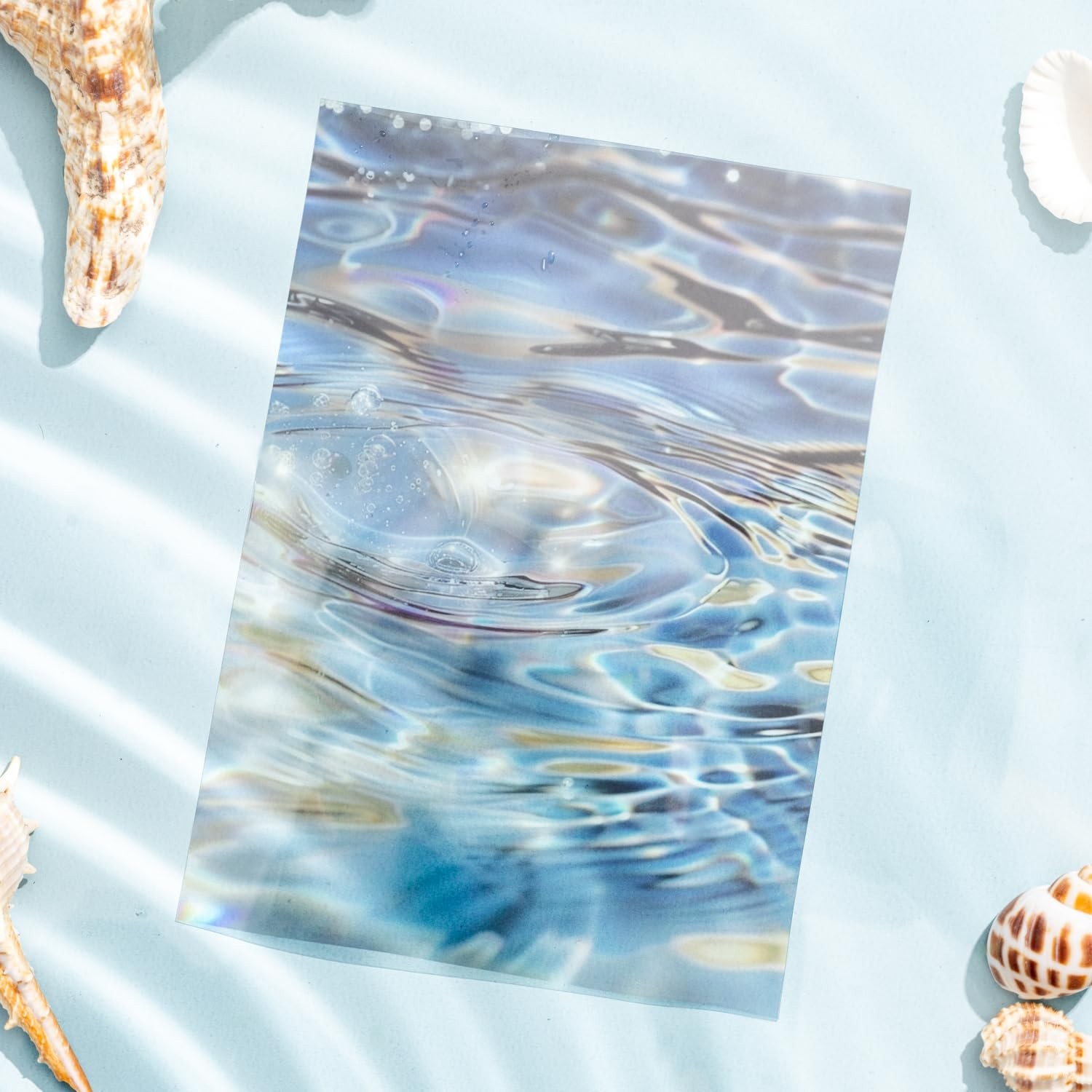 AuriicLeaf Wave PET Scrapbook Stickers Set, 60PCS Ocean Together