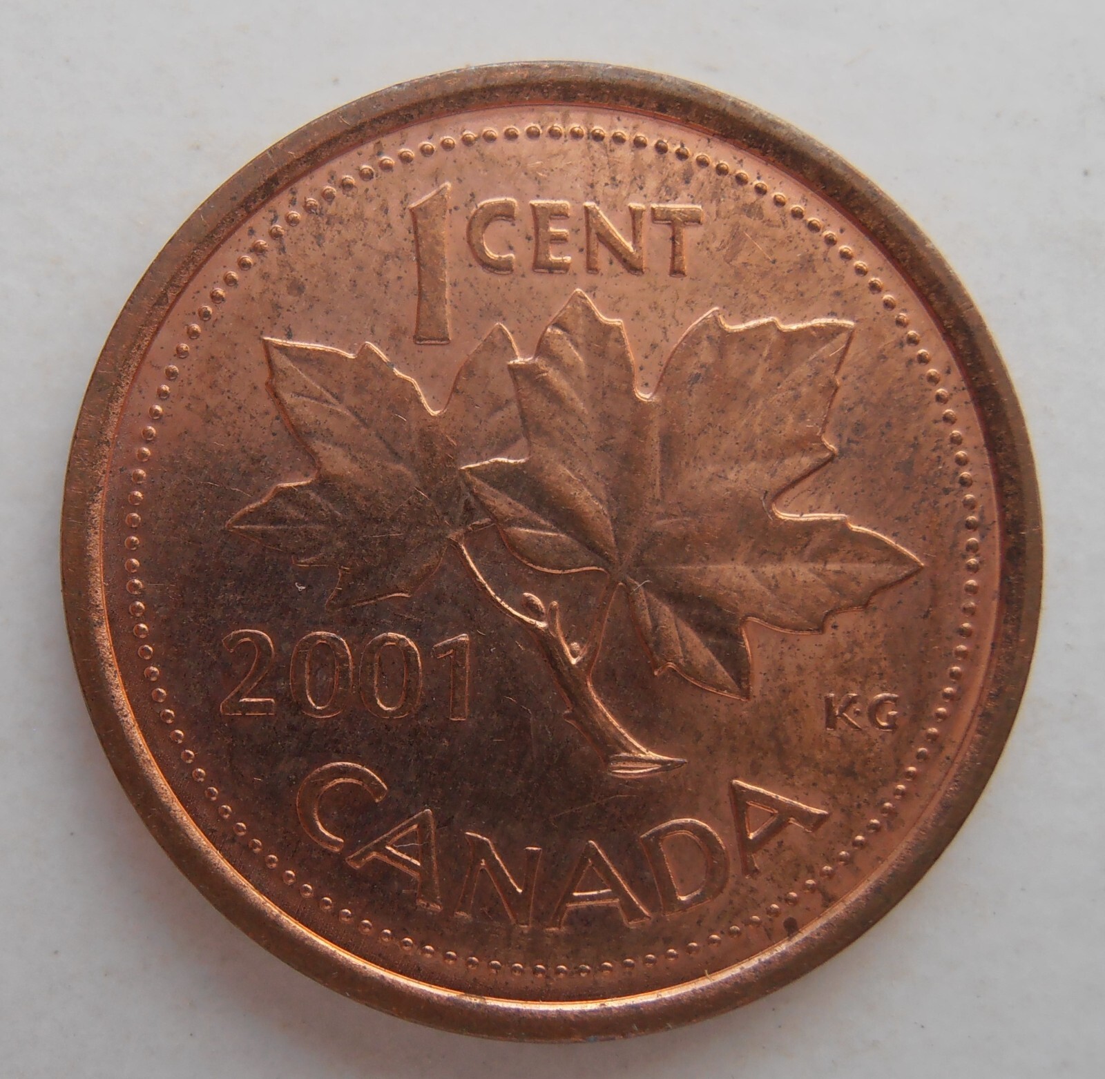 CANADA 1 CENT 2001