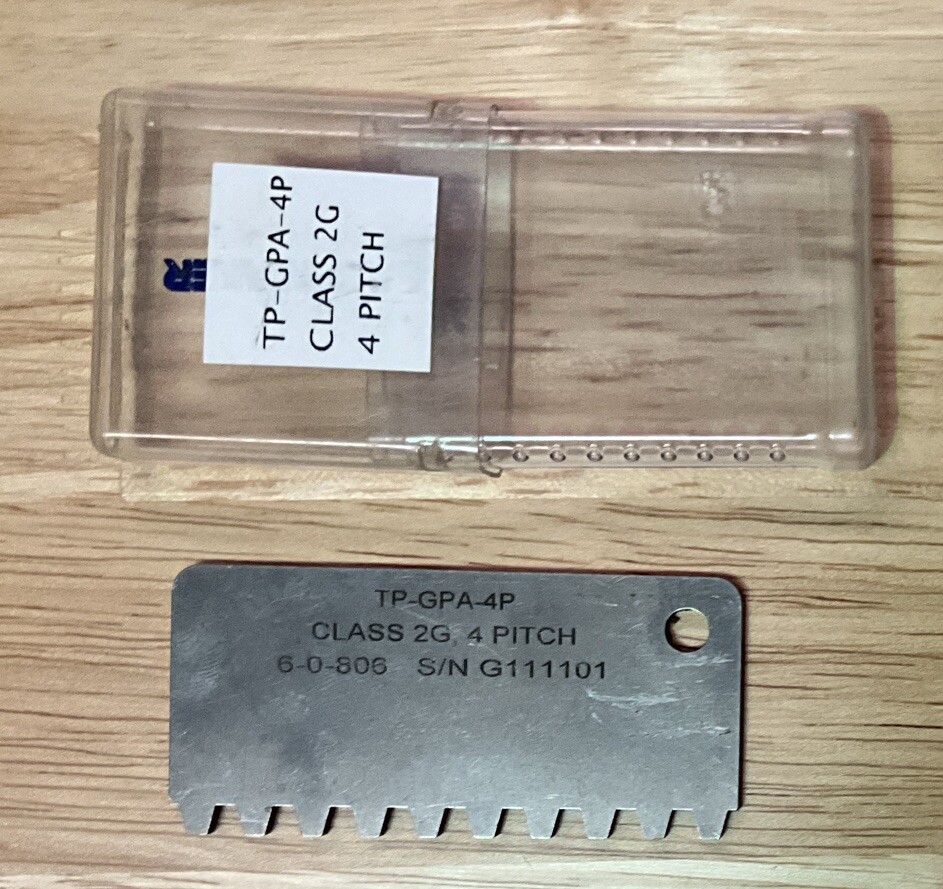 Gagemaker TP-GPA-4P Class 2G 4 Pitch ACME Profile Gage