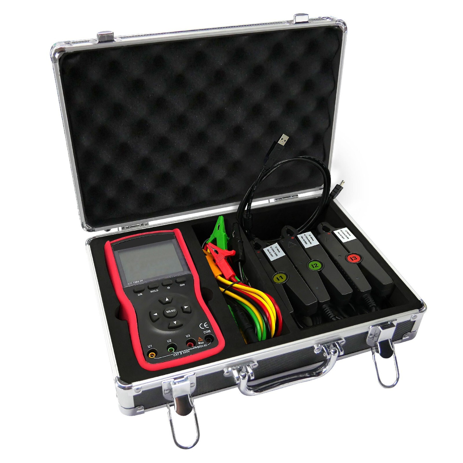 3 Phase Digital Phase Voltmeter for Current Phase Frequency Power Factor 20A