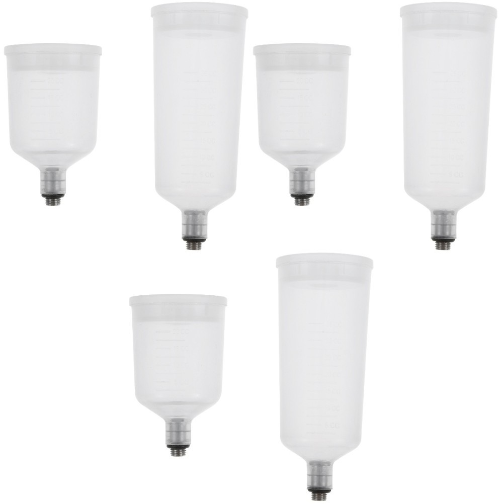 Set of 3 Dual Size Paint Cups Airbrush Replacement Part Pot Replaceable