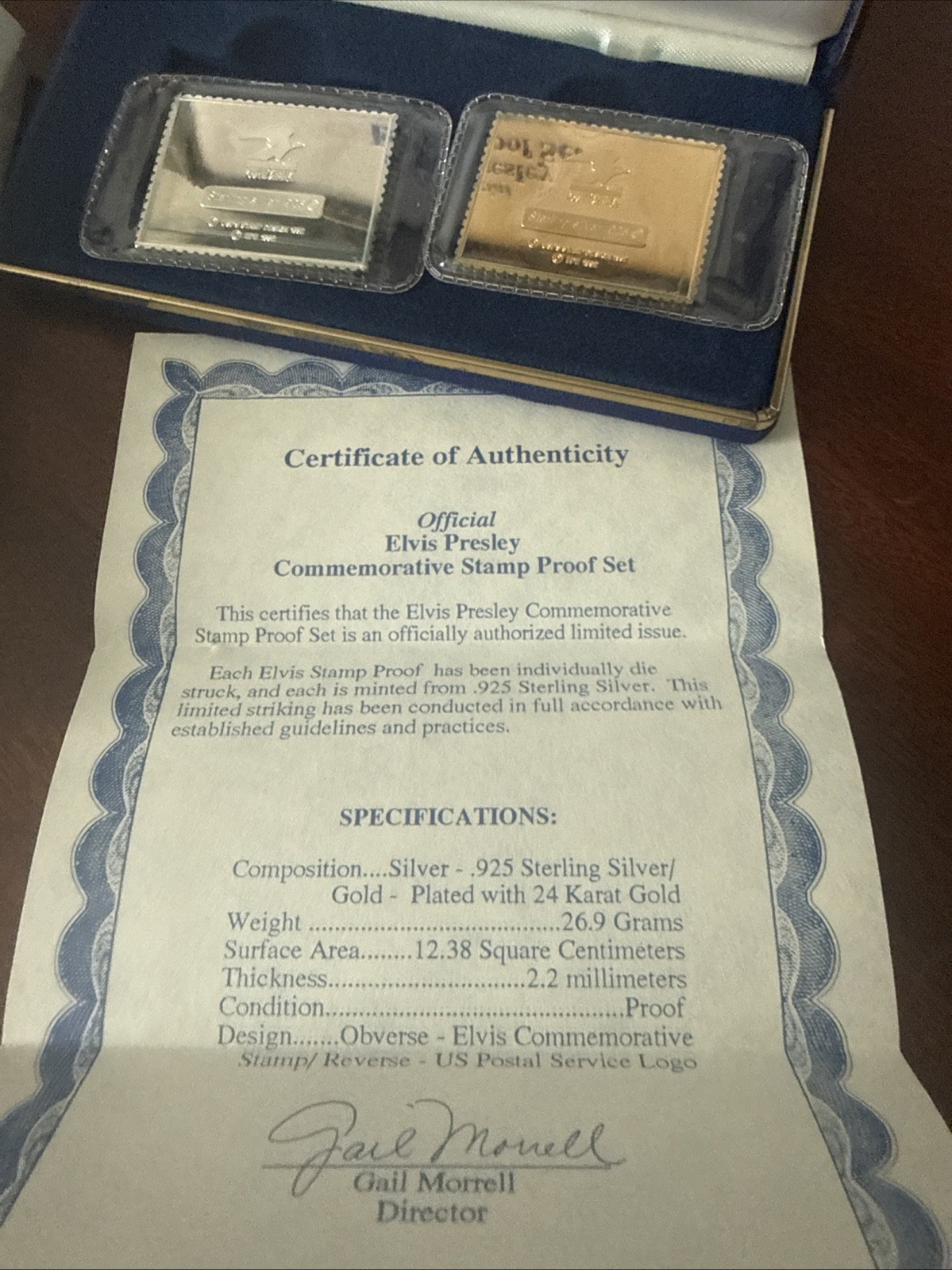 Elvis silver Gold Stamp Proof Set