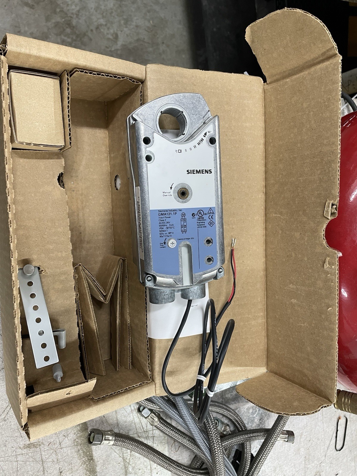 Siemens Gma121.1P Electric Actuator,62 In.-Lb.,-25 To130