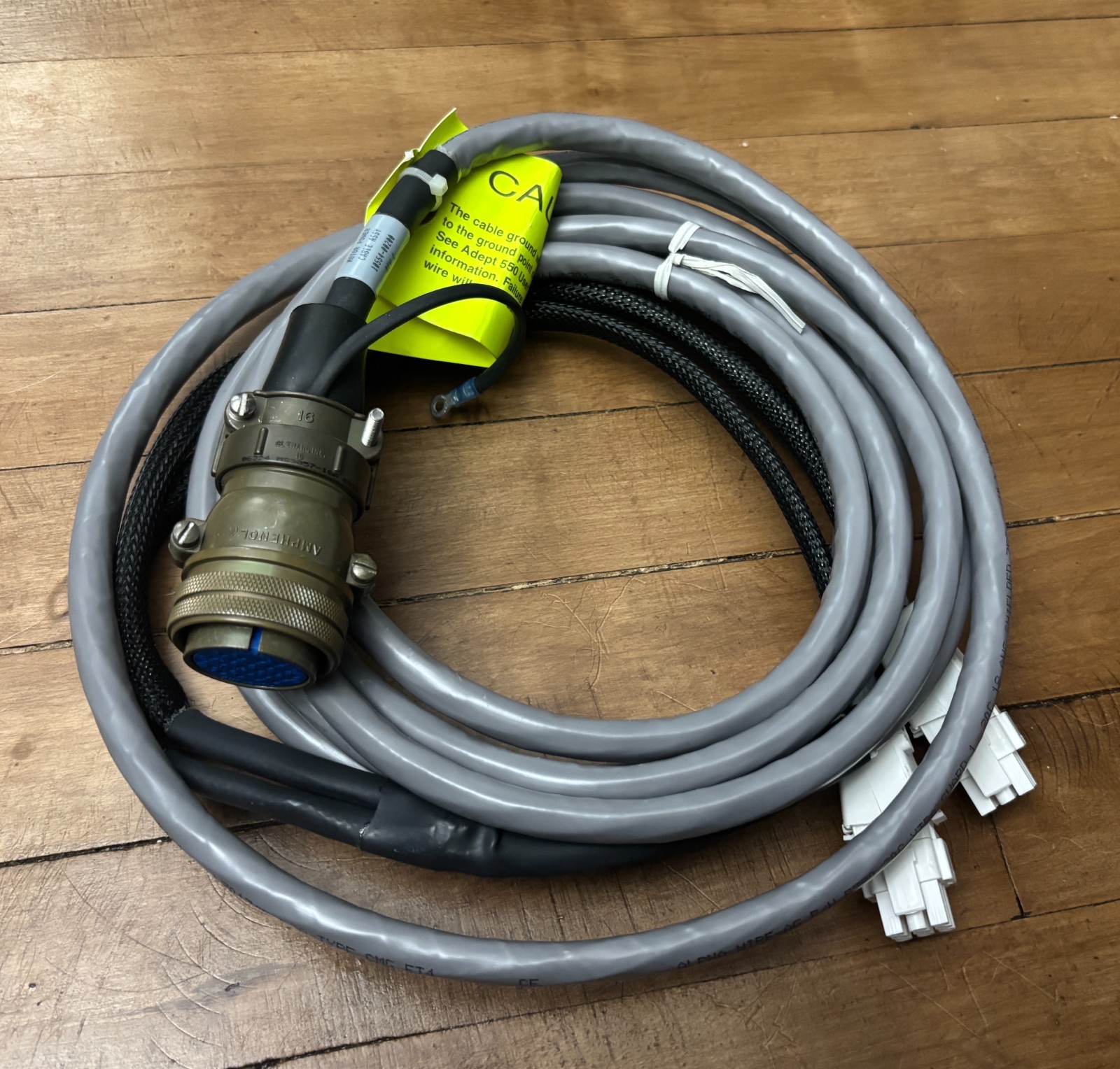 NEW! Adept 10554-00200 Rev. C Robot Power Cable 16 Feet Long