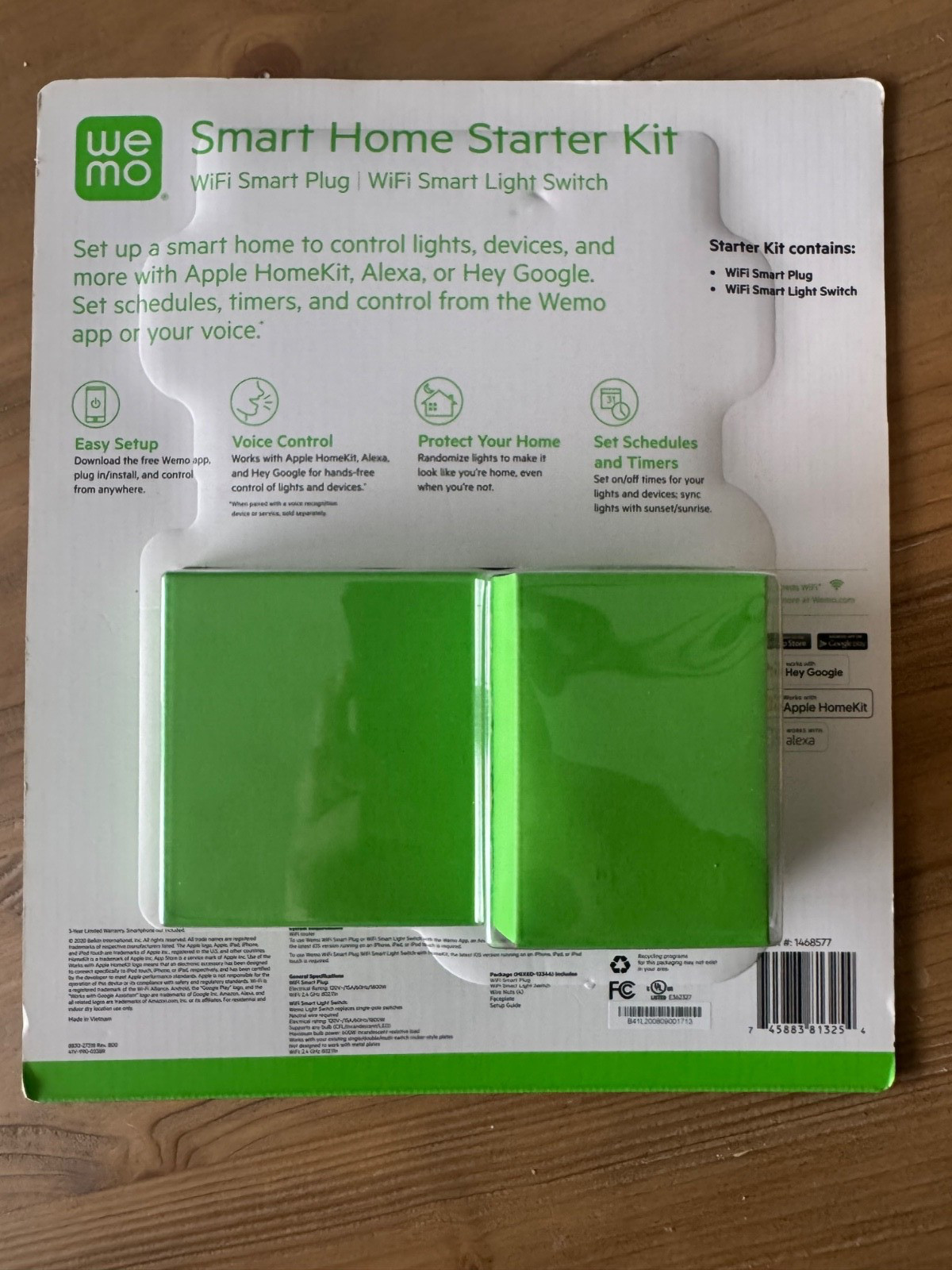 Wemo Smart Home Starter Kit Smart Plug & Switch Controlled Google Apple Alexa