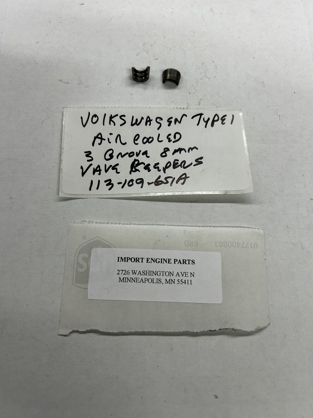 VALVE KEEPER *USED* FITS VOLKSWAGEN TYPE 1 1584c 1966-1979 113-109-651A PAIR (2)