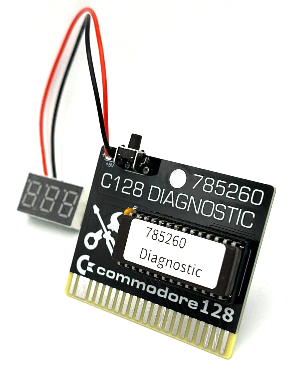 Commodore 128 Diagnostic Cartridge with Voltmeter Display USA seller