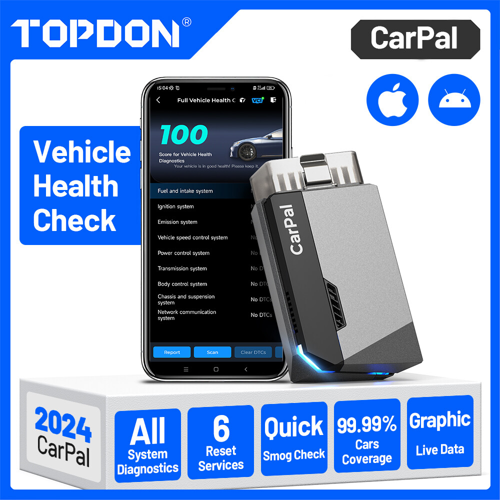 ⭐2026 TOPDON CarPal Car Diagnostic Tool Full System OBD2 Scanner