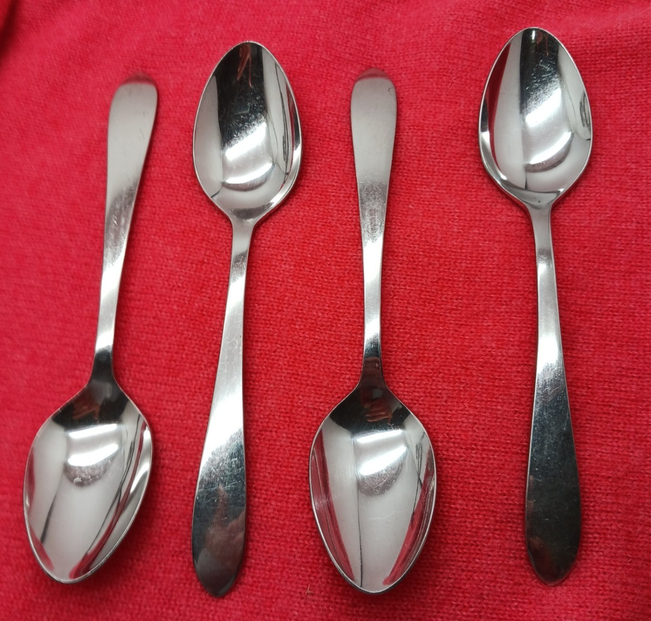 Retroneu Kent Korea Pattern Stainless Steel Set 4 Teaspoons Free Ship!