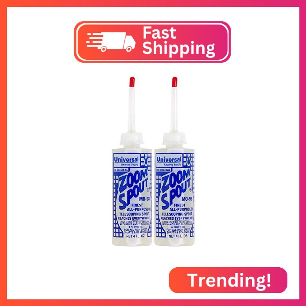 Universal Sewing Machine Oil in Zoom Spout Oiler – Lily White Oil (Stainless) fo