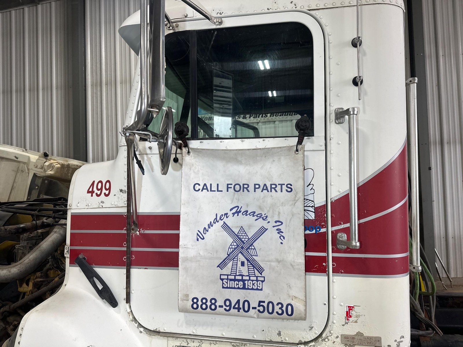 1988-2003 Freightliner FLD112 WHITE Left/Driver Door - Used