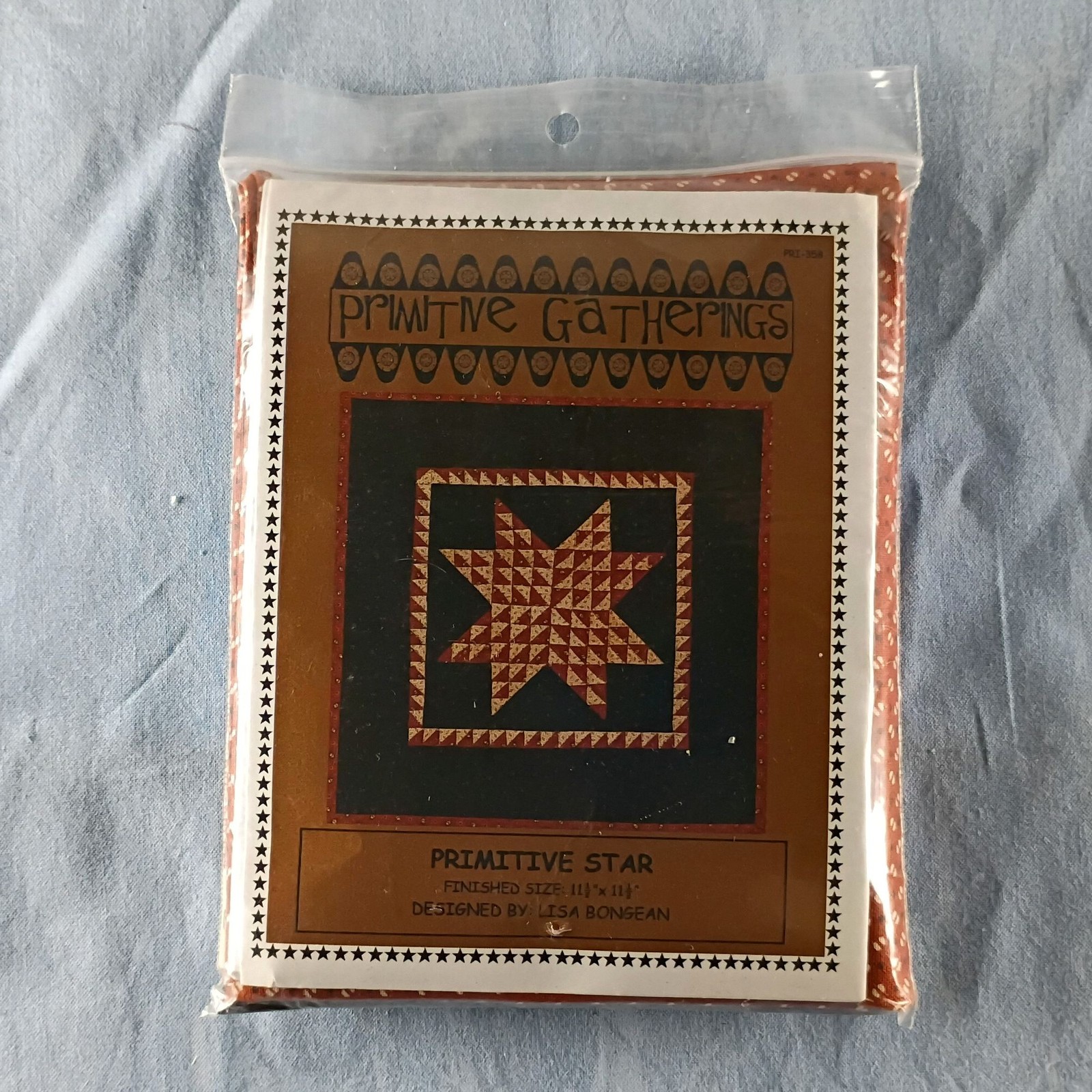 Primitive Gatherings #PRI-358 Quilted Wall Hanging Kit 'Primitive Star' 11.5in