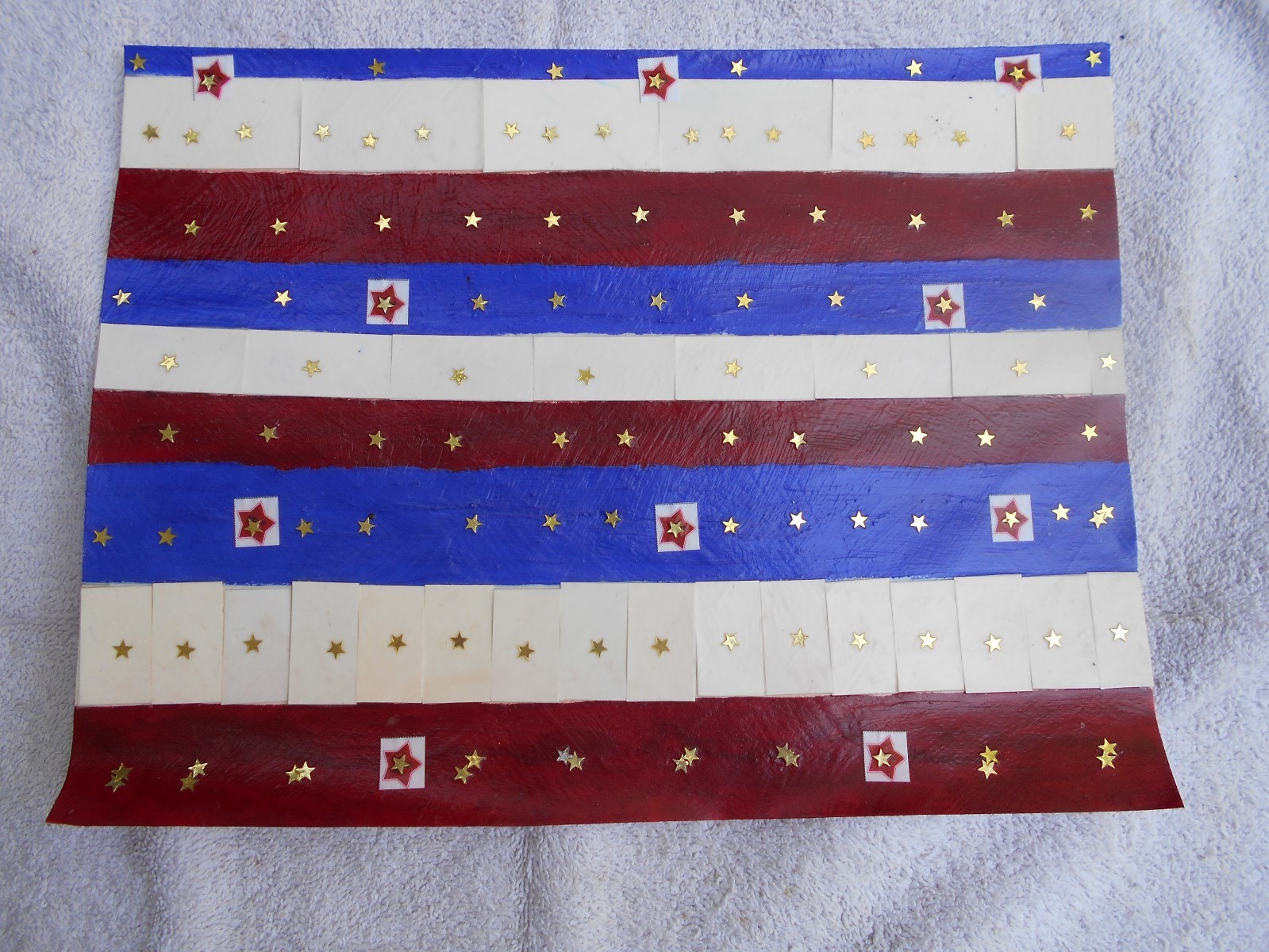 Star Spangled. Original art by Nancy. Mixed media. 2016
