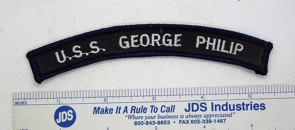 USS George Phillip FFG 12 US Navy Enlisted Uniform Shoulder Rocker Patch