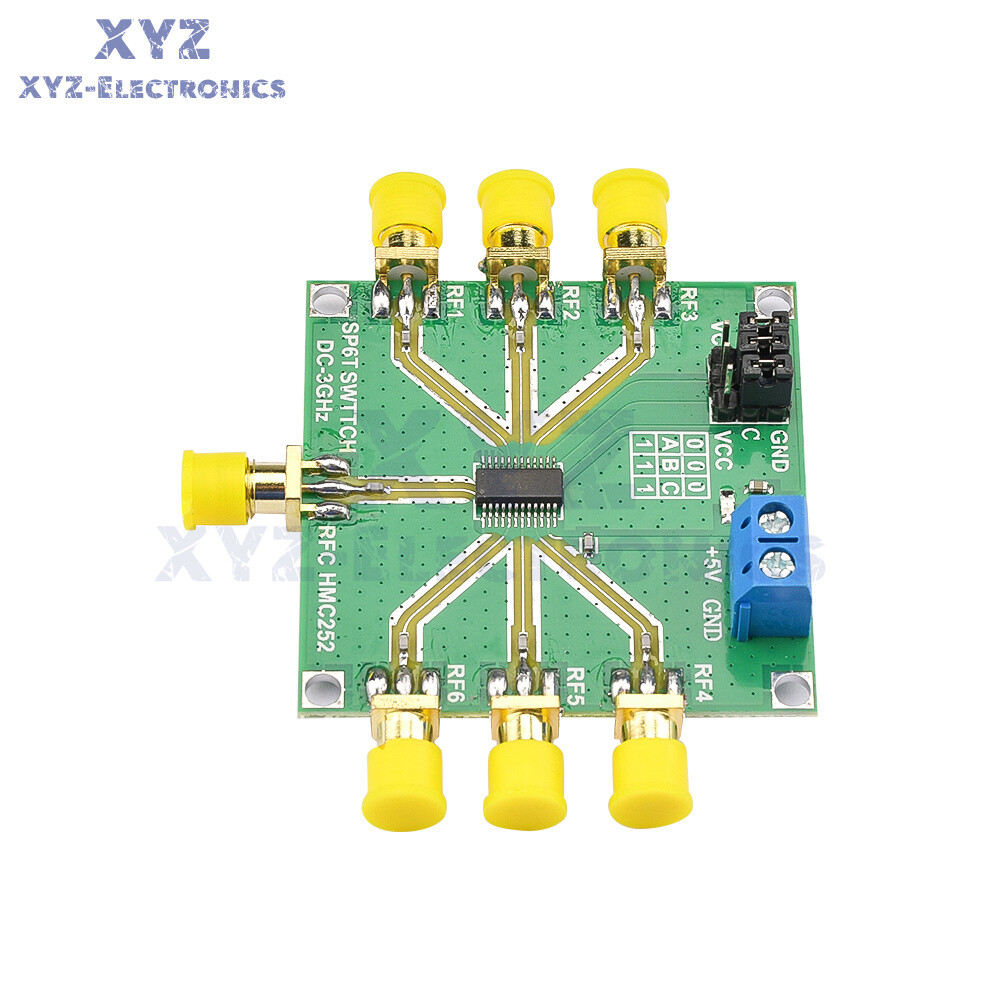 HMC252 DC-3GHz Non-Reflective RF Switch Module Module Single-Pole 6 Throw Switch