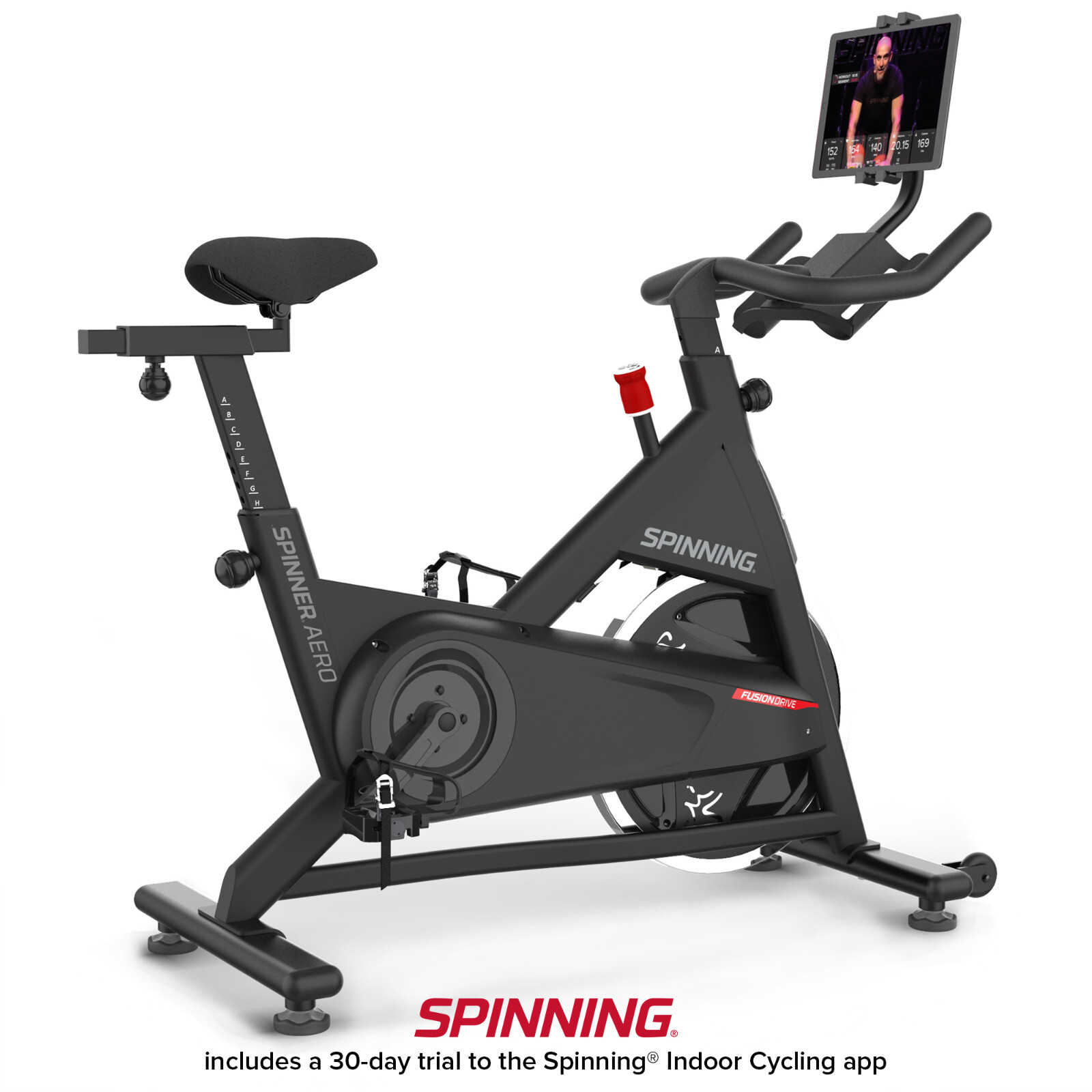 Spinning® Aero Connected Spin® Indoor Cycling Bike With Spinning Subscription