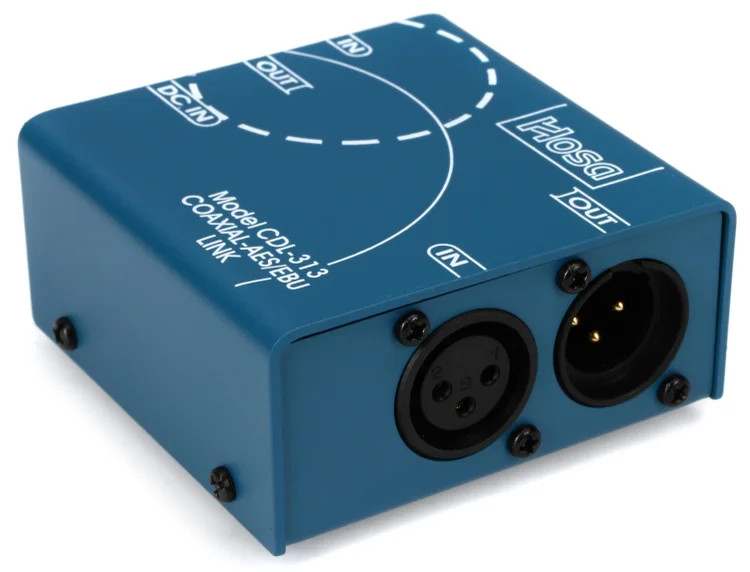 Hosa CDL-313 S/PDIF Coax to AES/EBU Digital Audio Interface