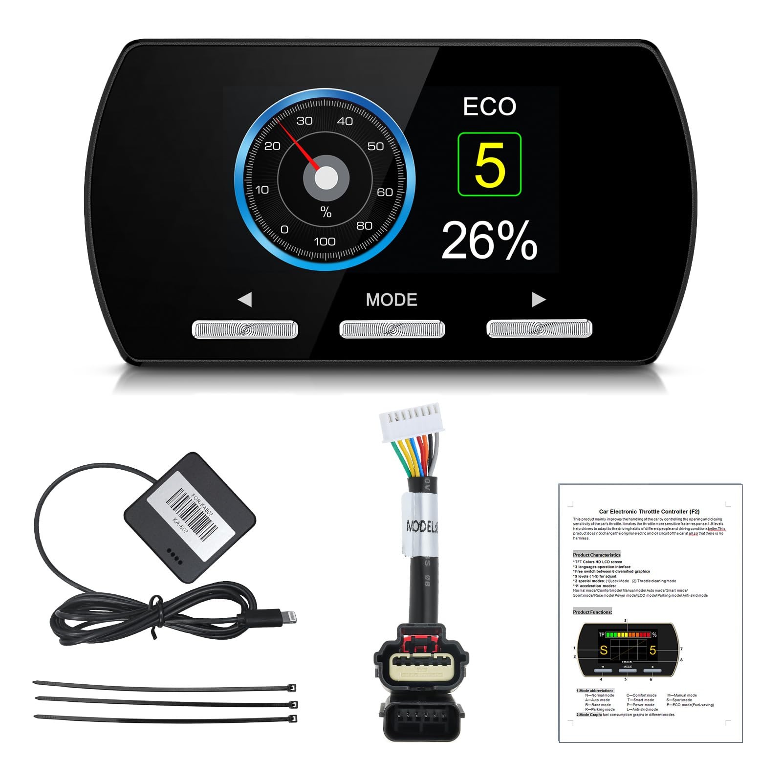 Throttle Response Controller 9 Drive Modes Throttle Controller Electronic Ped...